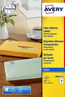 Etiket avery j8563-25 99.1x38.1mm tr 350stuks