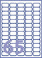 Etiket Avery J8651-10 38.1x21.2mm wit 650stuks