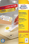 ETIKET AVERY L4737REV-25 63.5X29.6MM AFNEEMBAAR WIT 675STUKS