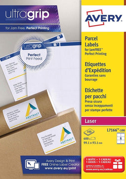 Etiket Avery L7166-100 99.1x93.1mm 600stuks wit | 5 stuks