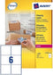 ETIKET AVERY L7166-100 99.1X93.1MM DEKKEND WIT 600STUKS