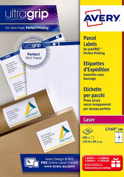 Etiket avery l7169-100 99.1x139mm 400stuks wit