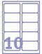 Etiket avery l7173-250 99.1x57mm wit 2500stuks