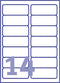 Etiket avery lr7163-100 99.1x38.1mm wit 1400stuks