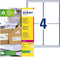 Etiket avery lr7169-100 99.1x139 recycled wt 400st