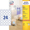 Etiket avery zweckform l3415 rond 40mm wit | 5 stuks
