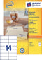 Etiket az 3653 105x42.3mm wit 1400stuks
