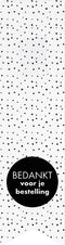 Etiket | Cadeauetiket | papier | Bedankt voor je bestelling | 135x35mm | rol à 200 stuks