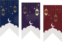 Etiket | Cadeauetiket | papier | Lantern | 60x30mm | assorti | rol à 500 stuks