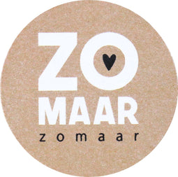 Etiket | Cadeauetiket | papier | Zomaar | ∅35mm | rol à 500 stuks