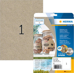 Etiket herma 10758 210x297mm silphie br 20 stuks