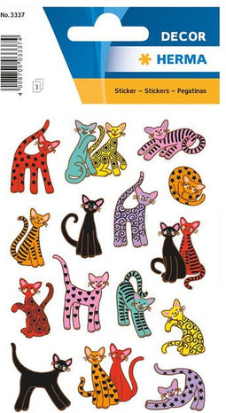 Etiket HERMA 3337 abstracte katten | 10 stuks