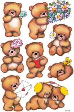 Etiket HERMA 3578 beren met bloemen