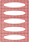 Etiket HERMA 3639 keuken ruit rood | 10 stuks