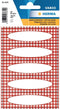 Etiket HERMA 3639 keuken ruit rood | 10 stuks