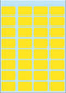 Etiket HERMA 3641 12x19mm geel 160stuks