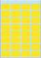 Etiket HERMA 3641 12x19mm geel 160stuks