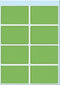 Etiket HERMA 3695 26x40mm groen 40stuks