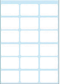Etiket HERMA 3746 17x26mm wit 126stuks