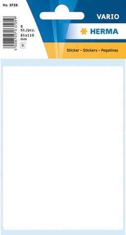Etiket herma 3759 81 x 110 mm 8 st