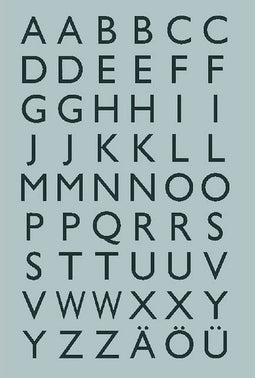 Etiket HERMA 4133 13x12mm letters A-Z zwart op zilver | 10 stuks