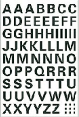 Etiket HERMA 4158 10mm letters A-Z zwart | 10 stuks