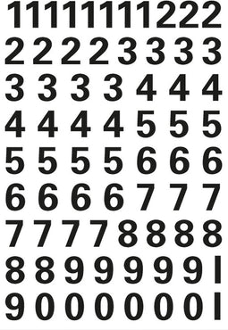 Etiket HERMA 4159 10mm getallen 0-9 zwart | 10 stuks