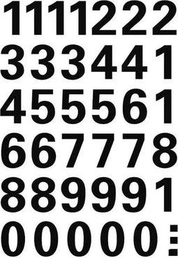 Etiket HERMA 4164 15mm getallen 0-9 zwart | 10 stuks