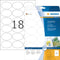 Etiket herma 4358 63.5x42.3mm verwijderb ovaal | 32 stuks