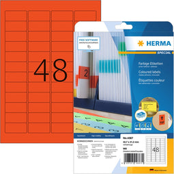Etiket herma 4367 45.7x21.2mm verwijderb rd 960st | 32 stuks