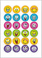 Etiket HERMA 6818 smiley glitter folie | 10 stuks