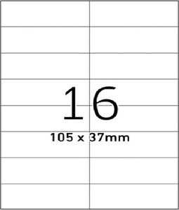 Etiket Office A4 105X37 16X