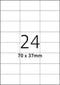 Etiket Office A4 - 70X37 - 24X
