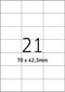 Etiket office a4 70x42.3 21x - 10 stuks