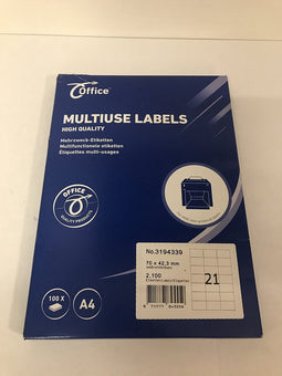Etiket Office A4 70X42 - 3 21X
