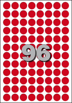 Etiket | papier | ∅15mm | rood