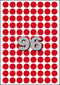 Etiket | papier | ∅15mm | rood