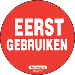 Etiket - papier - FIFO - ∅50mm - rood - rol à 500 stuks