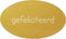 Etiket | papier | Gefeliciteerd | 50x30mm | goud | rol à 500 stuks