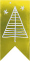 Etiket | papier | Under the stars tree | 60x30mm | goud/wit | rol à 500 stuks