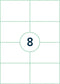 Etiket qbasic a4 1.000 vel 105x74mm 8000 labels