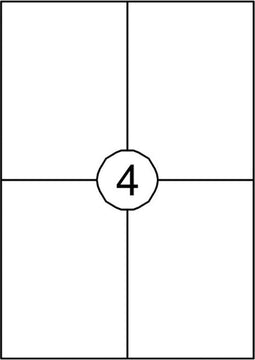 Etiket Quantore 105X148mm 60stuks
