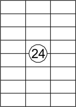 Etiket Quantore 70X37mm 360stuks