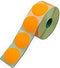 Etiket | Reclame-etiket | papier | permanent | ∅35mm | fluor/oranje | rol à 2000 stuks