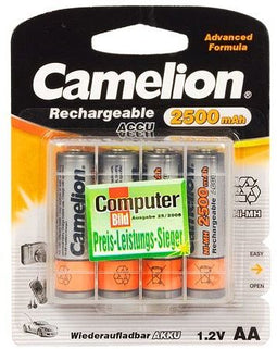 Camelion NH-AA2500-BC4 - NiMH batterijen - 2500 mAh - Oranje (set van 4)