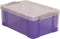 Really Useful Box 9 liter transparant paars