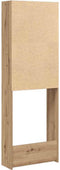 vidaXL - Wasmachinekast - 64x24x190 - cm - artisanaal - eikenkleur