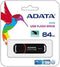 ADATA UV150 - USB 3.0 Flash Drive 64GB - Glanzend Zwart