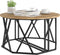 vidaXL - Koffietafel - Artisan - Eiken - 80x80x42 - cm - van - Gelaagd - Hout
