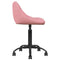 Kantoorstoel fluweel roze